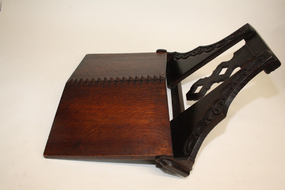Late 19th century oak adjustable book stand View VII