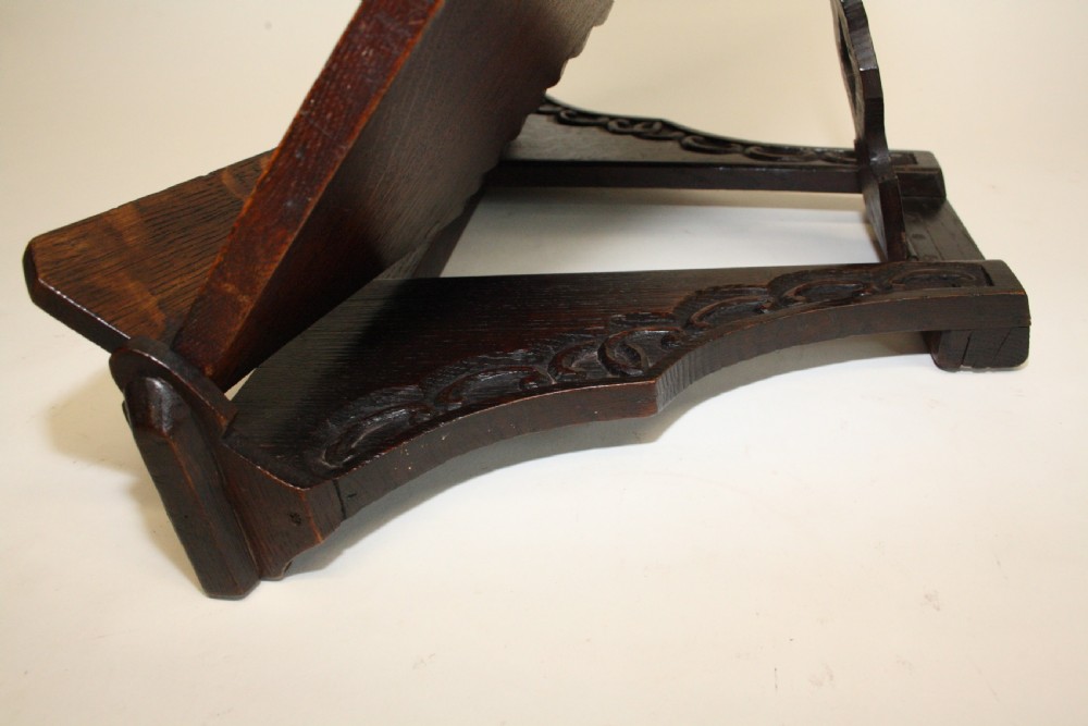 Late 19th century oak adjustable book stand View VIII