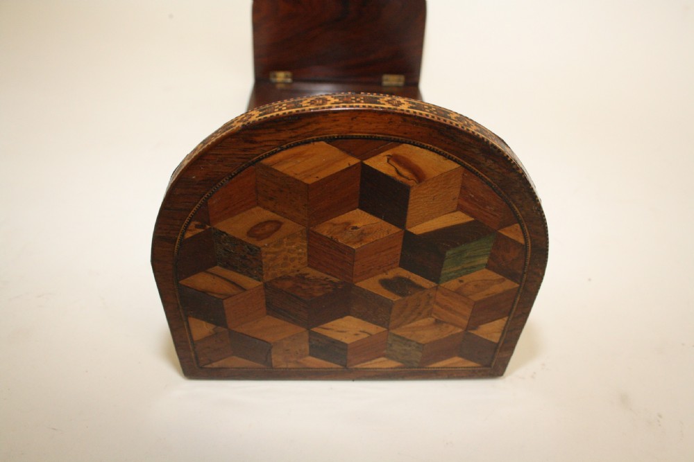 Mid 19th century parquetry adjustable book stand View II
