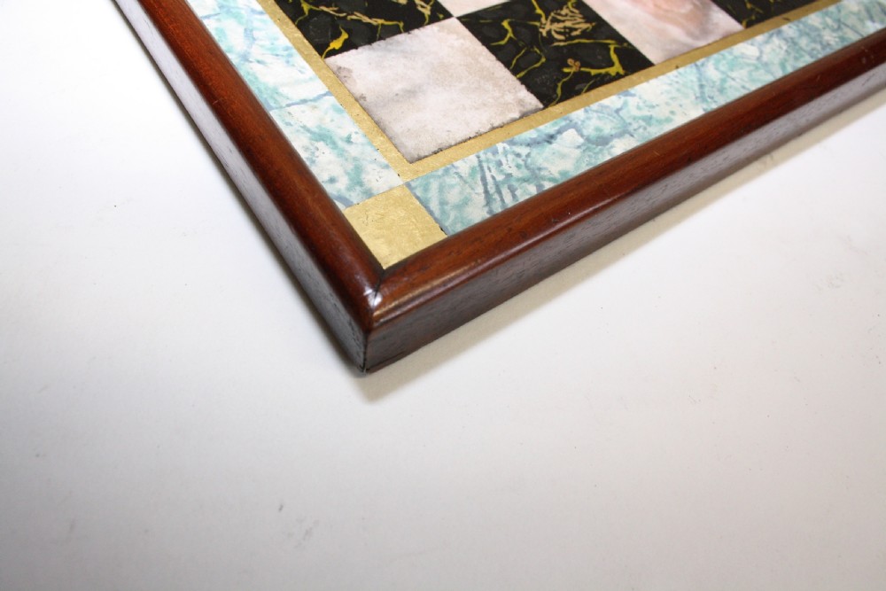 Late 19th century faux marble chess board View III