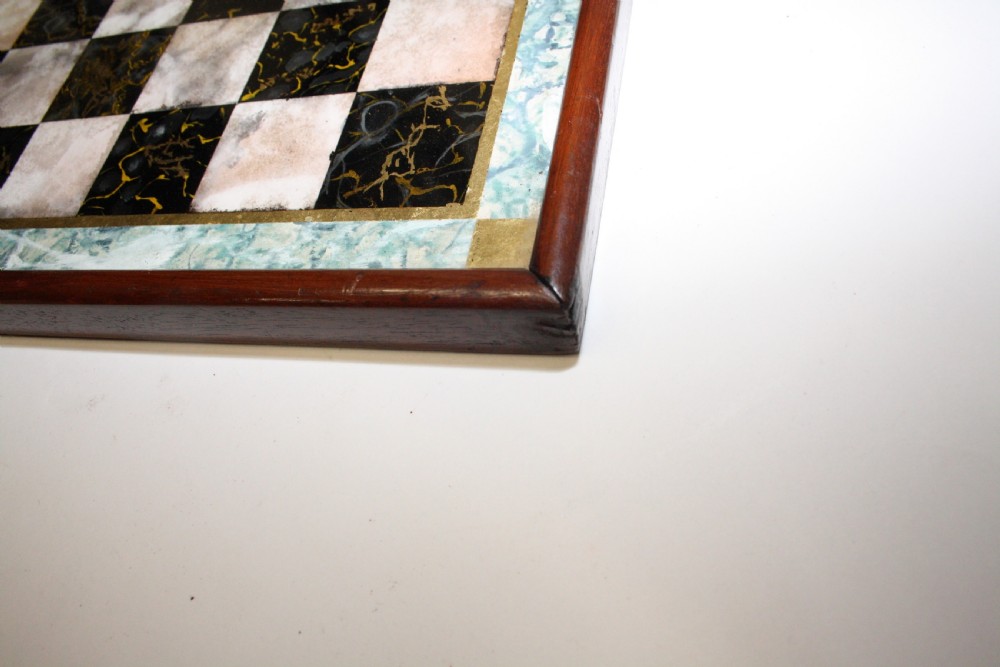 Late 19th century faux marble chess board View IV