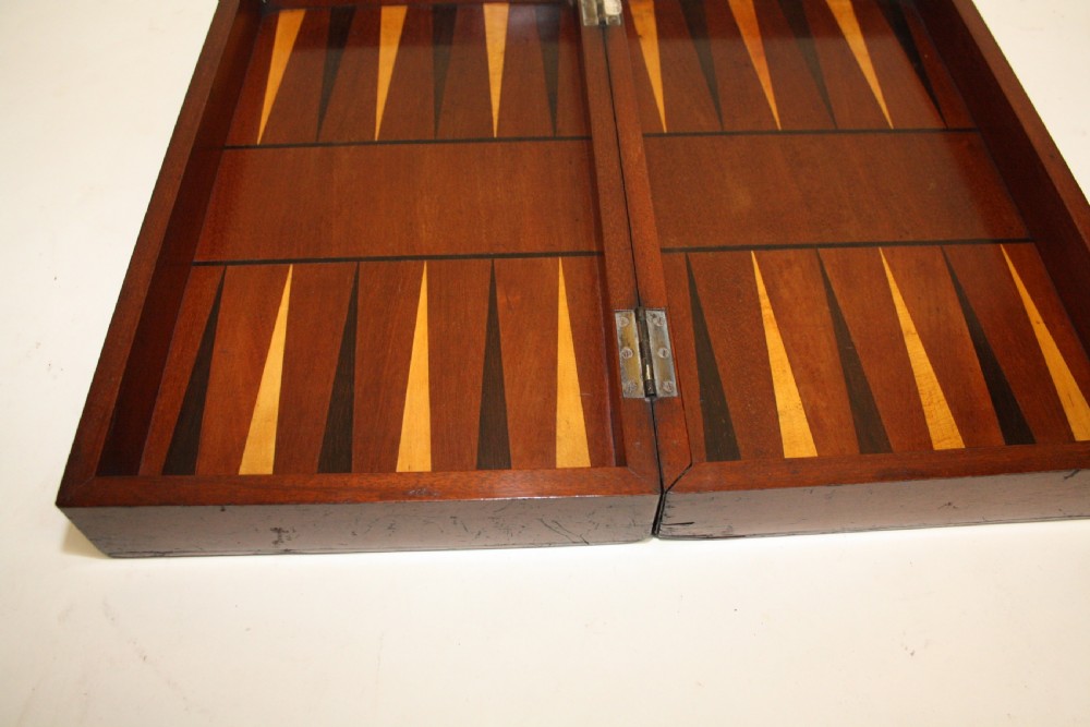 Late 19th century travel chess bored with chess set. View XIV