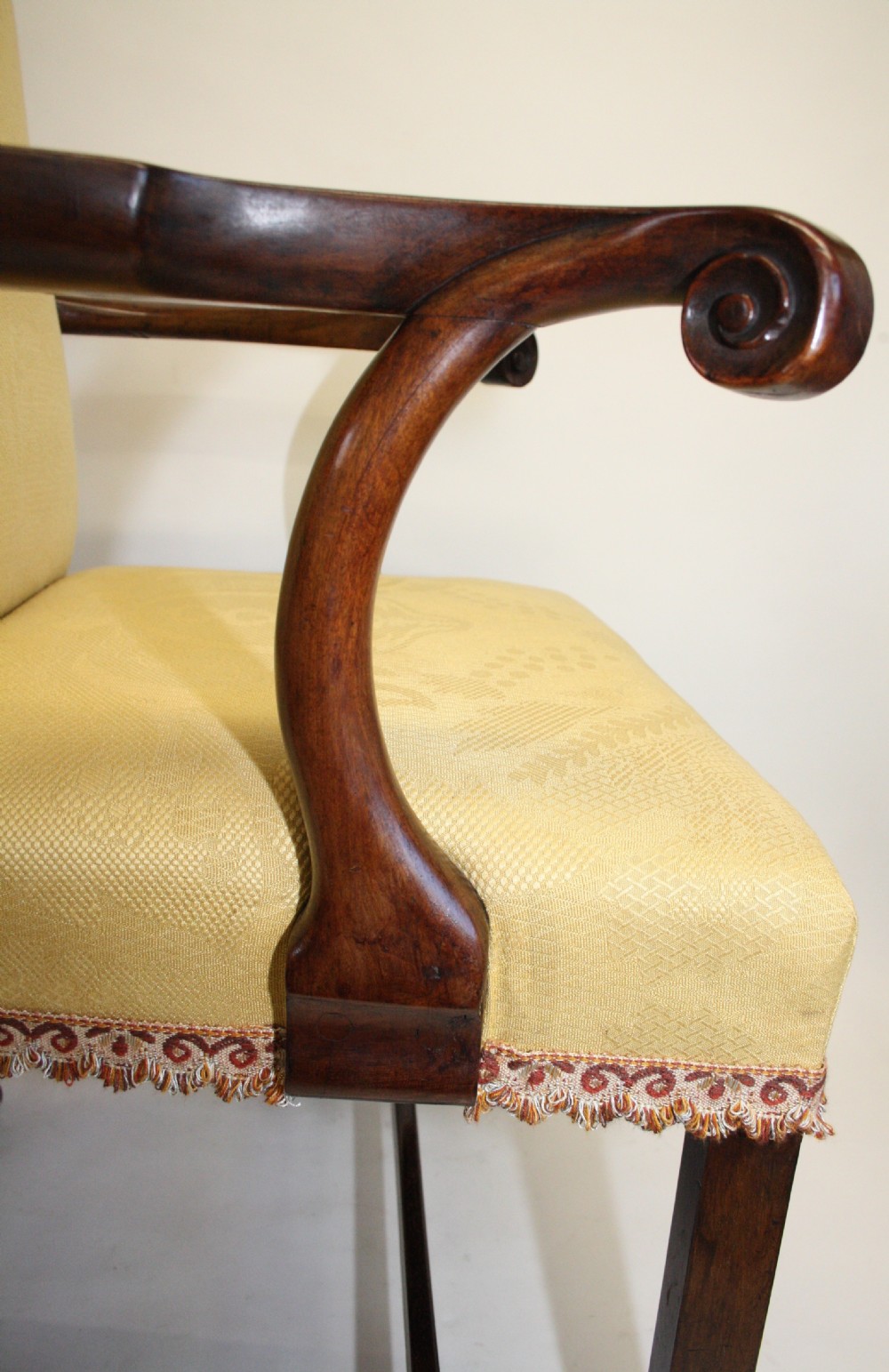 Hi back early Georgian armchair. View IV