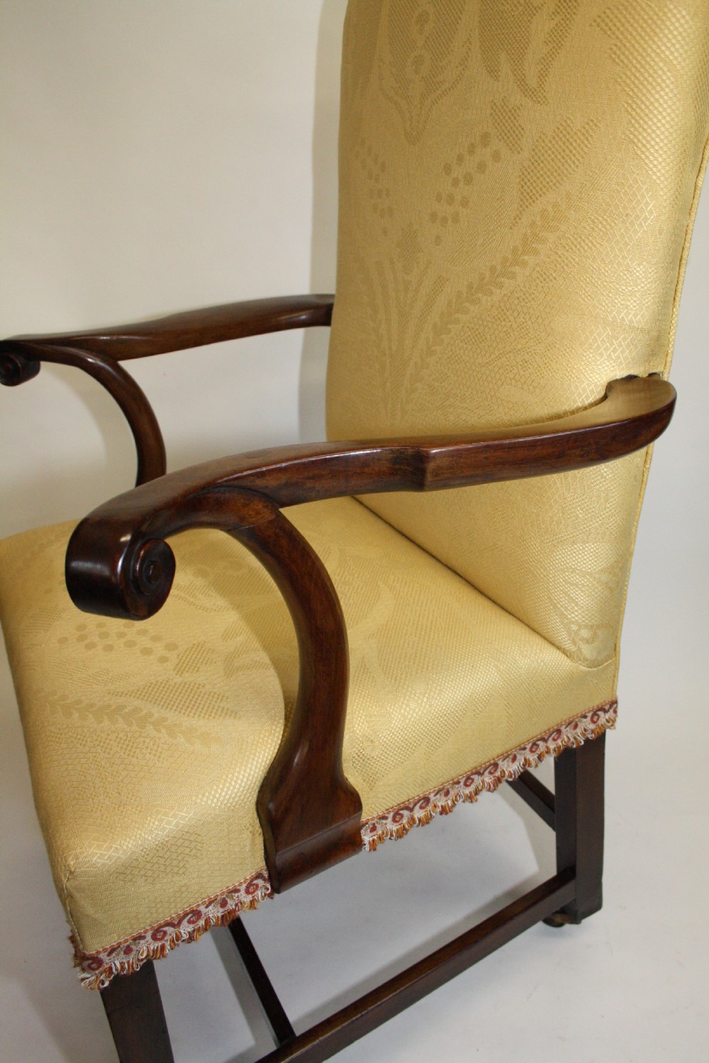 Hi back early Georgian armchair. View VII