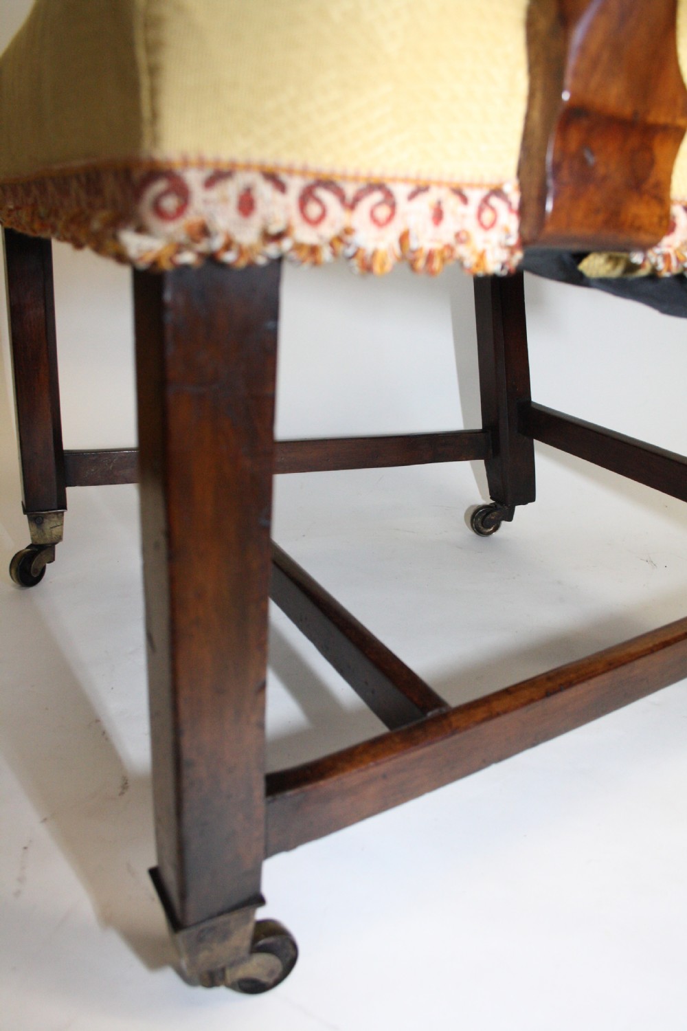 Hi back early Georgian armchair. View VIII