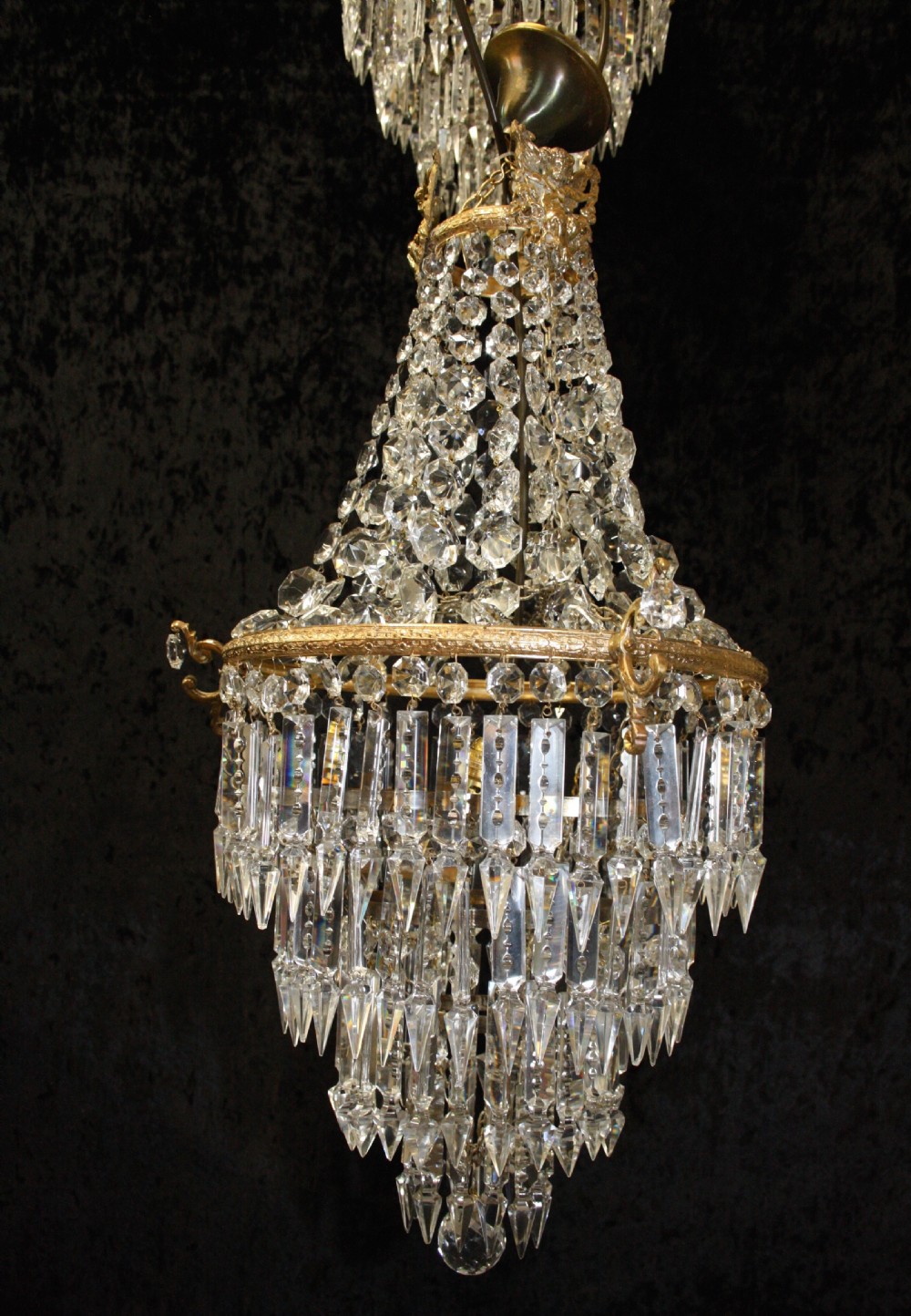 Pair of early 20th century spike chandeliers View III
