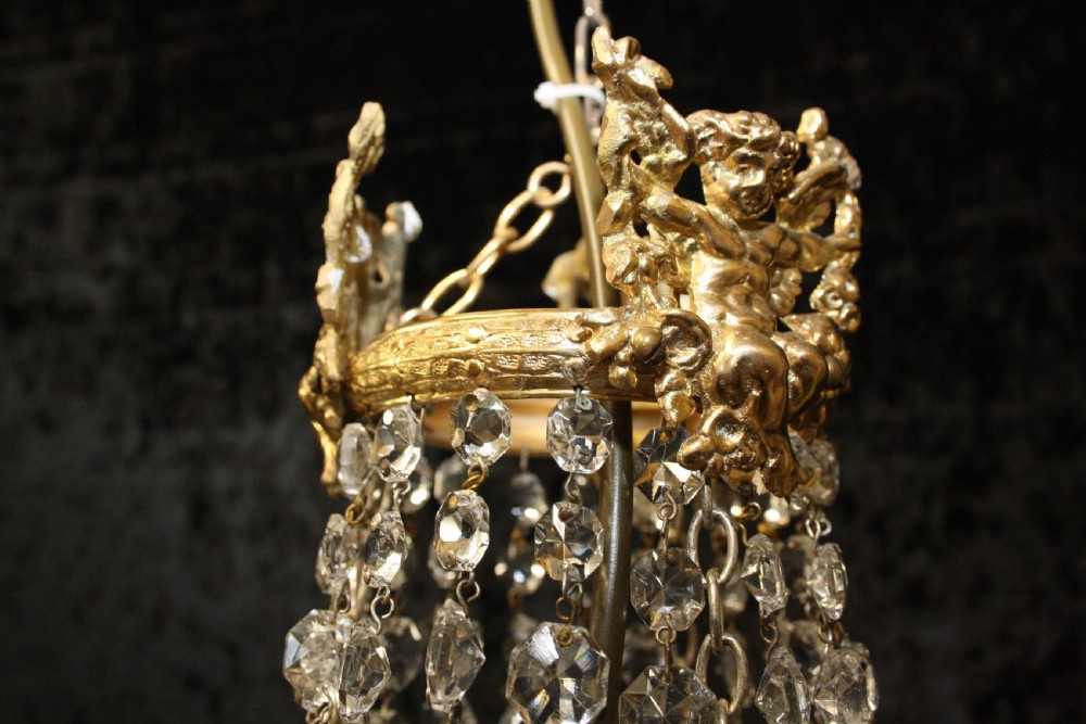 Pair of early 20th century spike chandeliers View IV