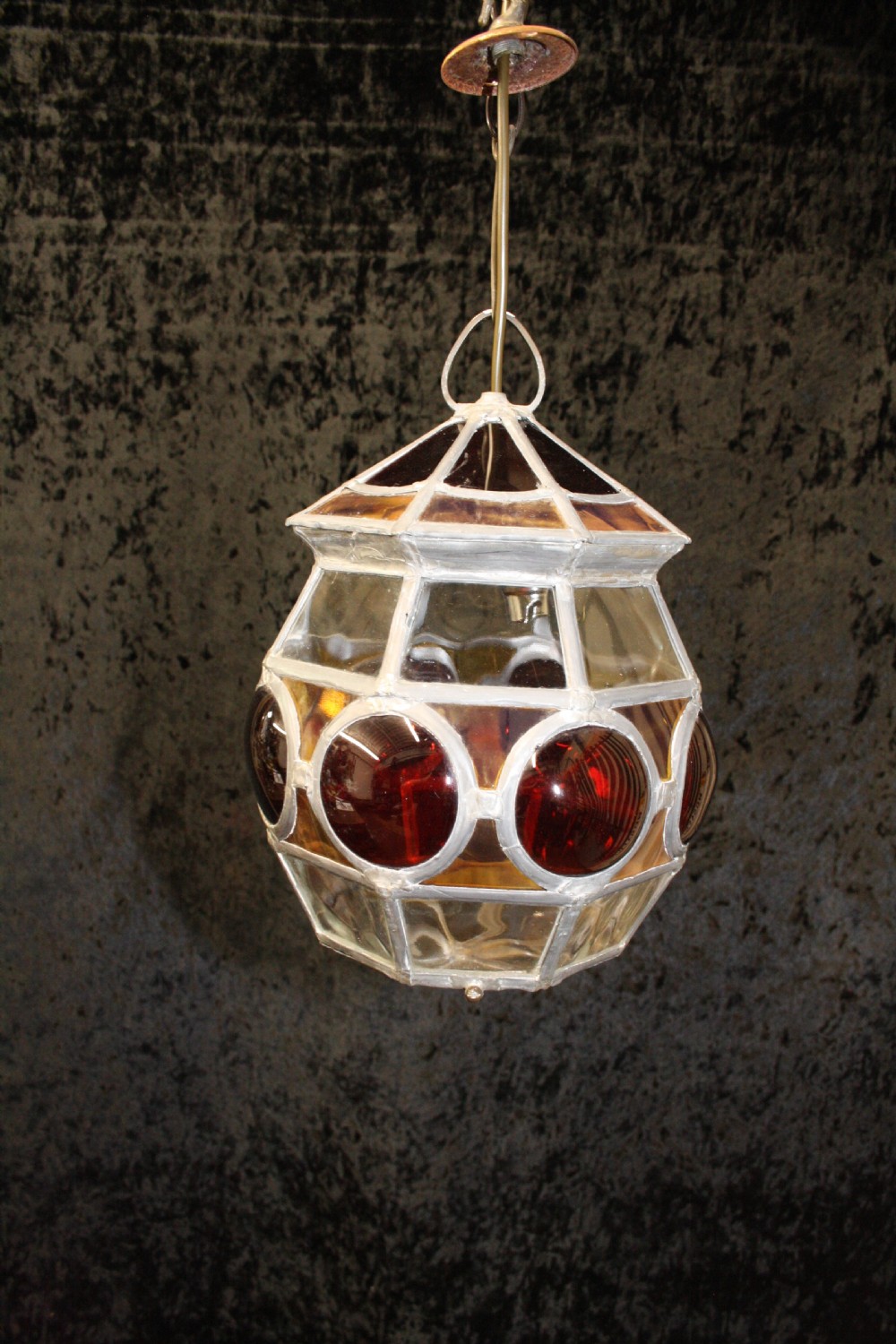 Edwardian leaded  porch light