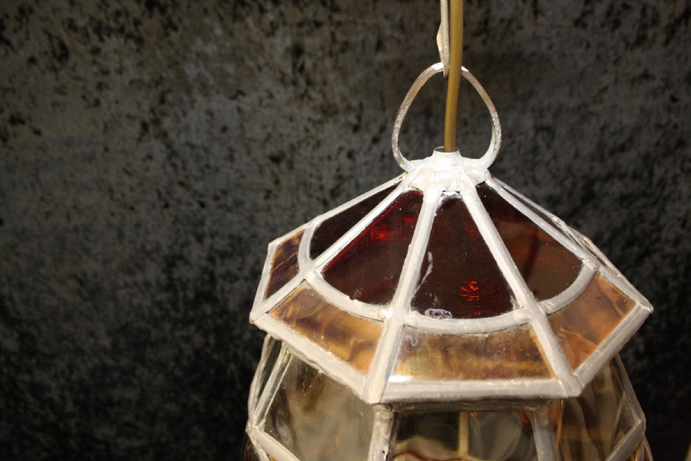 Edwardian leaded  porch light View III