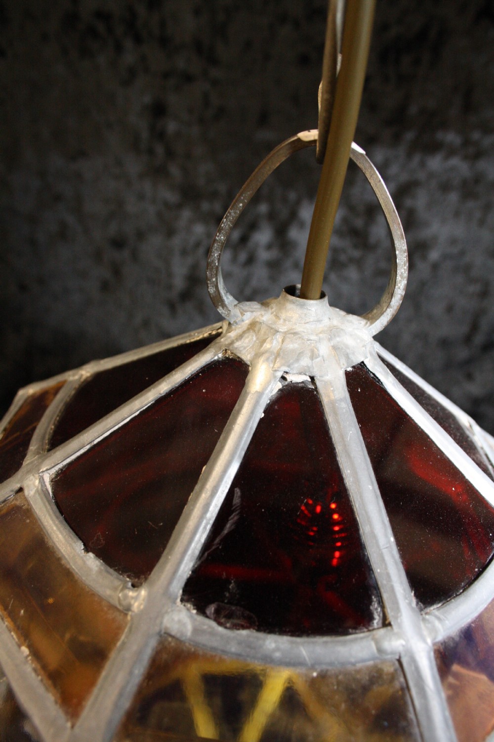 Edwardian leaded  porch light View IV