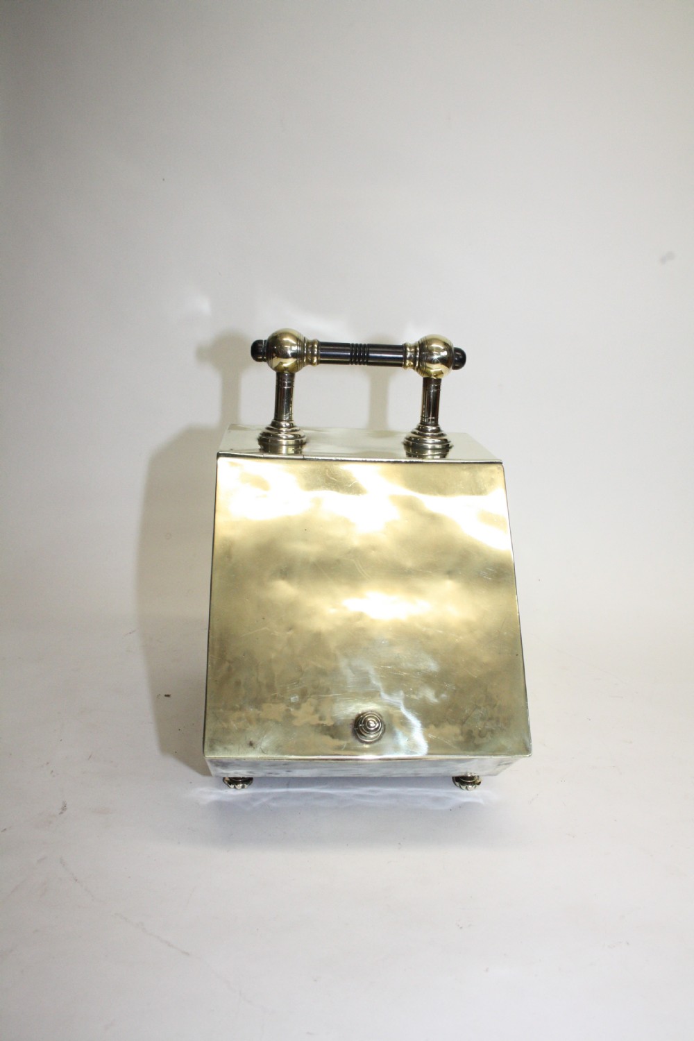 19th century brass Coal scuttle View II