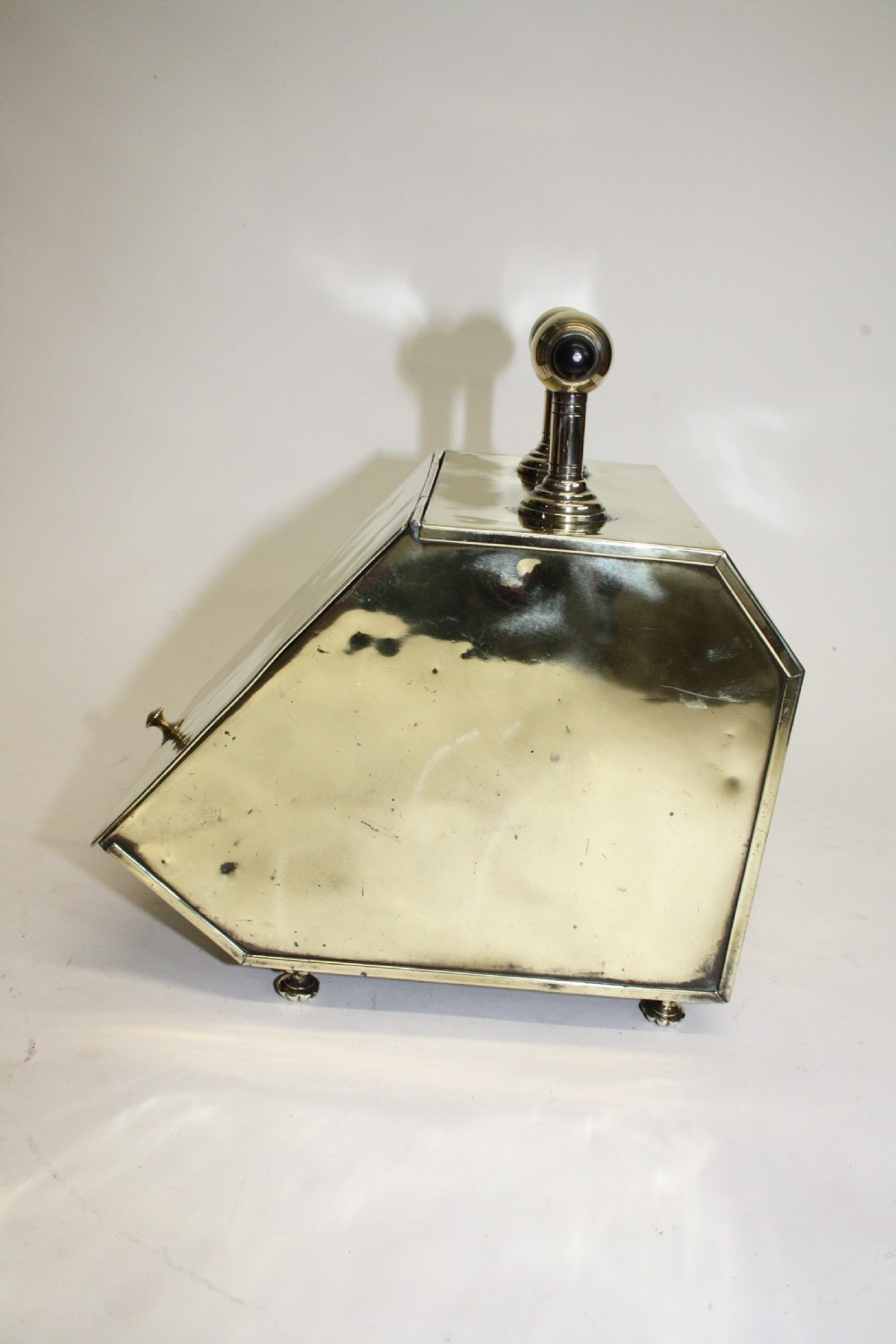 19th century brass Coal scuttle View III