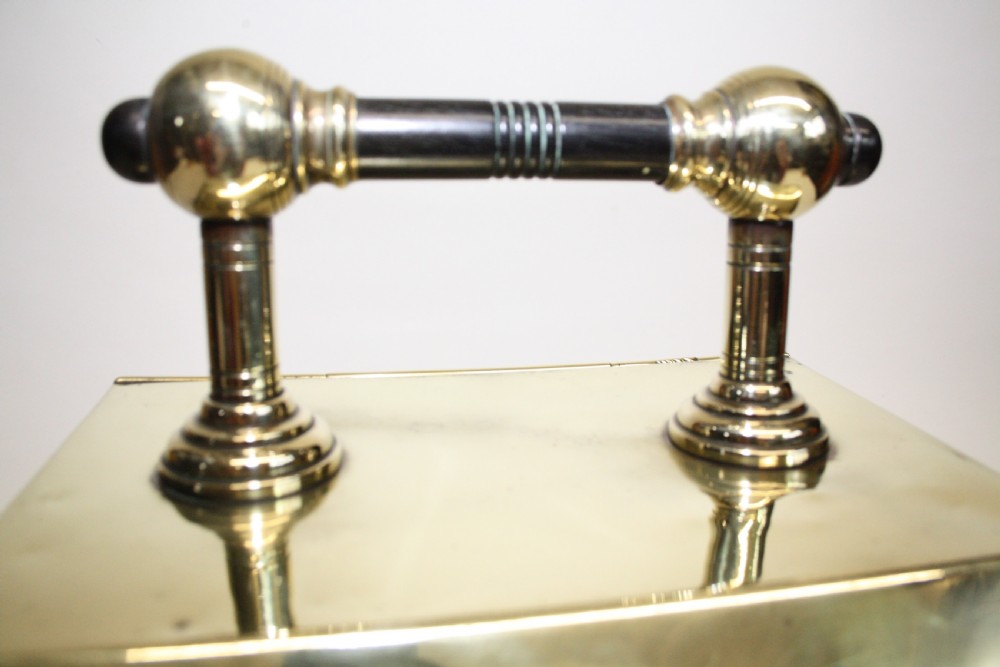 19th century brass Coal scuttle View V