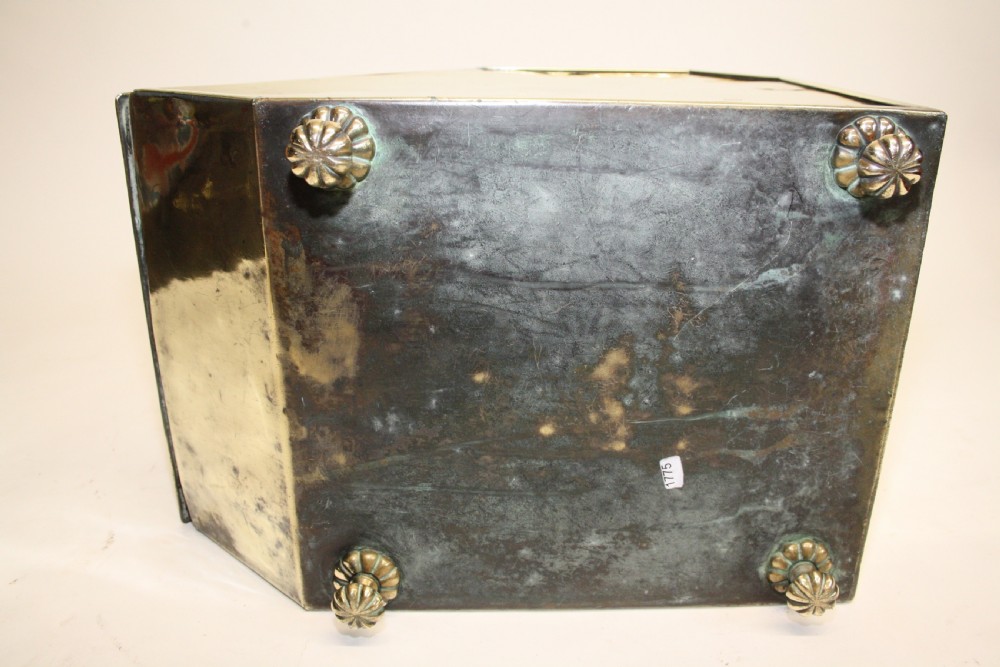 19th century brass Coal scuttle View VIII