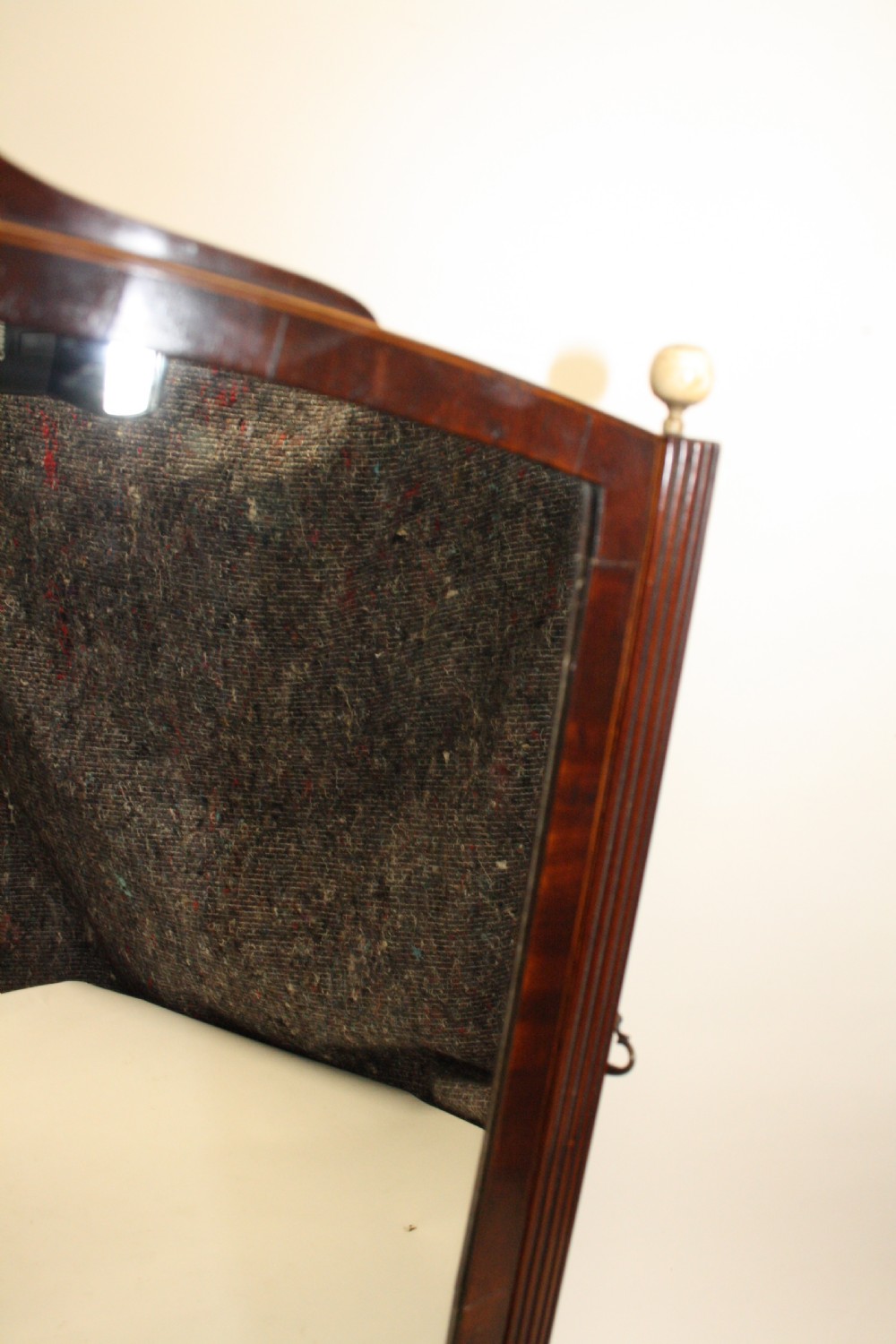 Shaped front mahogany dressing mirror C1830 View IV