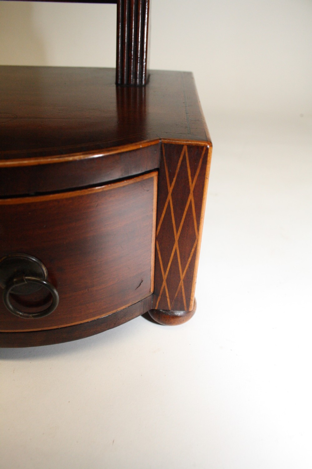 Shaped front mahogany dressing mirror C1830 View XI