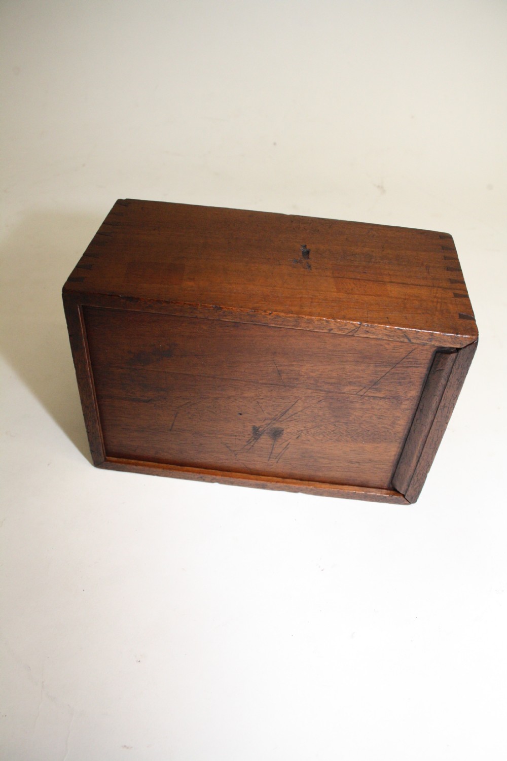 19th century box with sliding lid View X