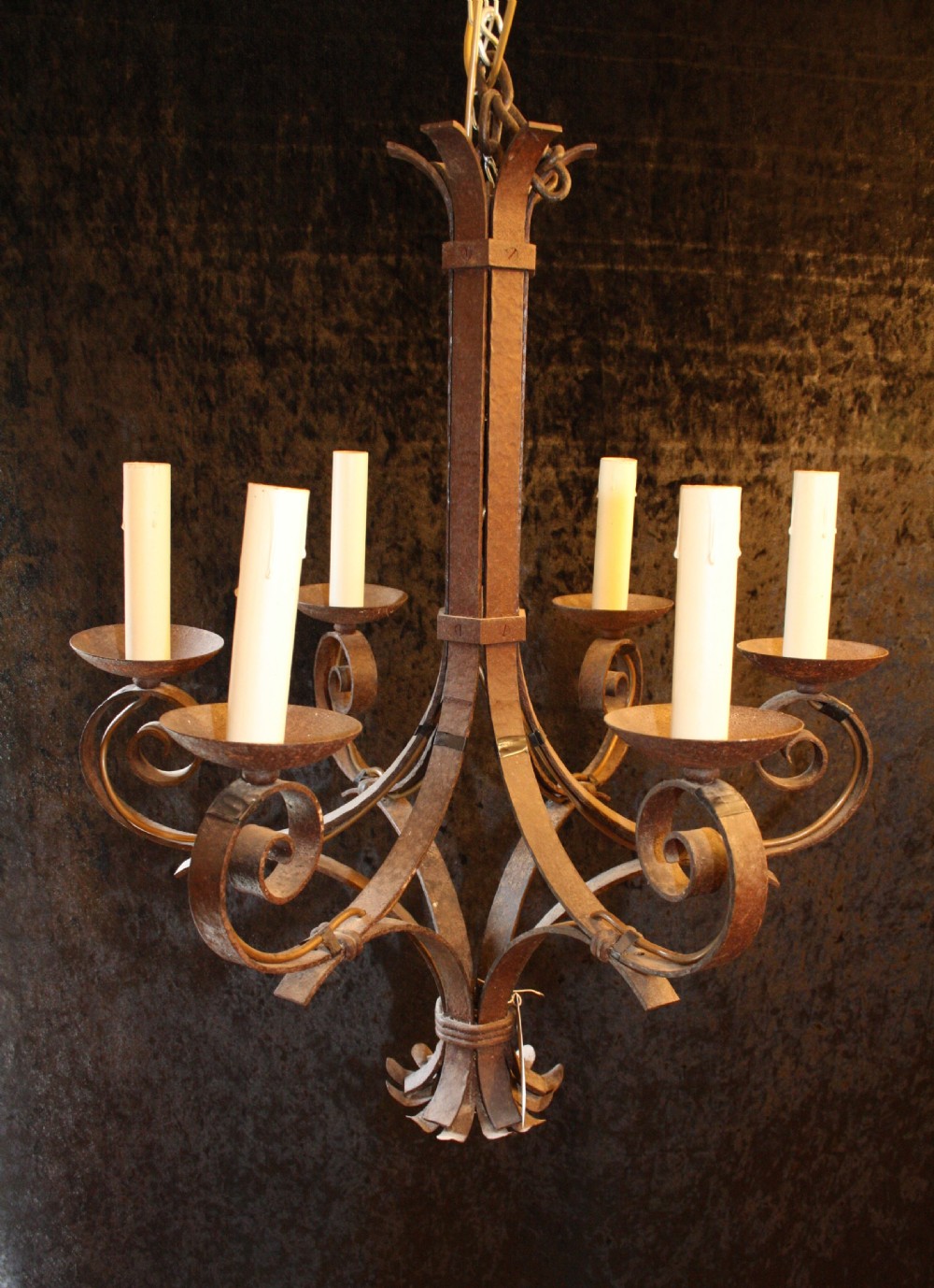 Rustic steel handmade chandelier