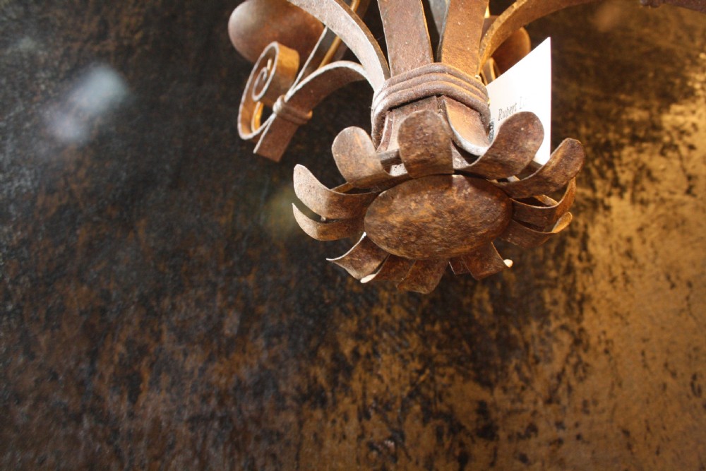 Rustic steel handmade chandelier View VIII