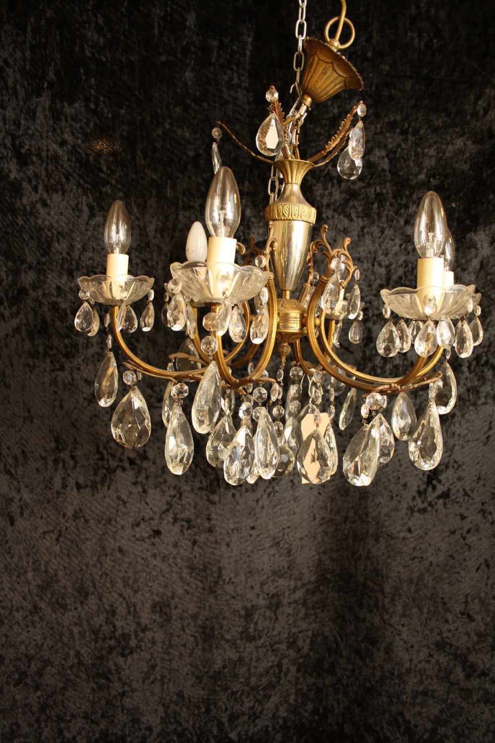 Early 20th century cut Glass chandelier