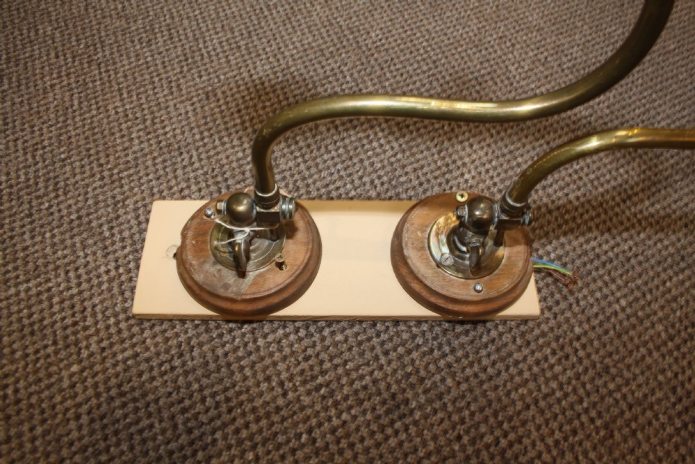 Pair of 19th century gas wall lights converted to electric View V