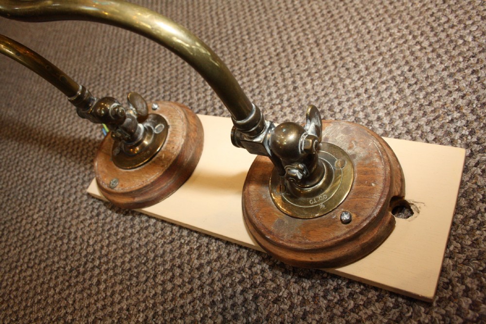 Pair of 19th century gas wall lights converted to electric View VI