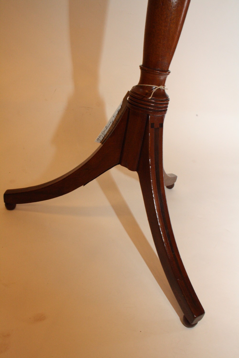 19th-century tripod table. View V