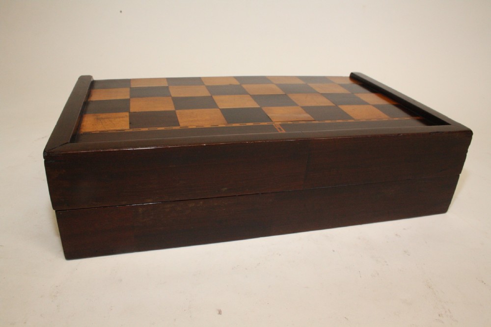 19th century folding chess board in Rosewood View V