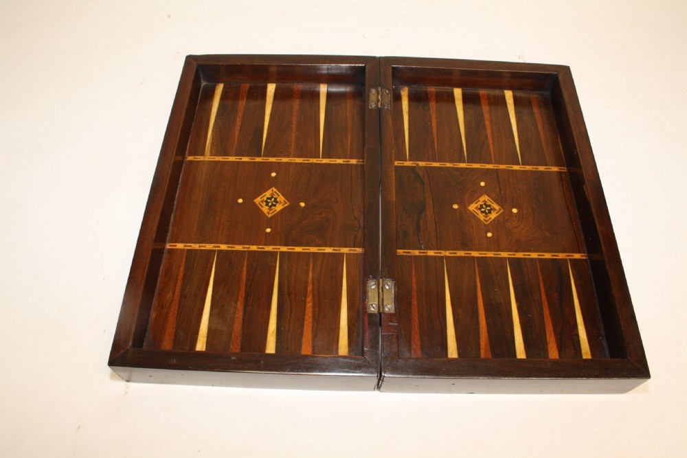 19th century folding chess board in Rosewood View VI
