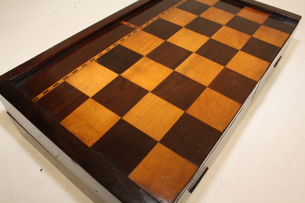 19th century folding chess board in Rosewood View X