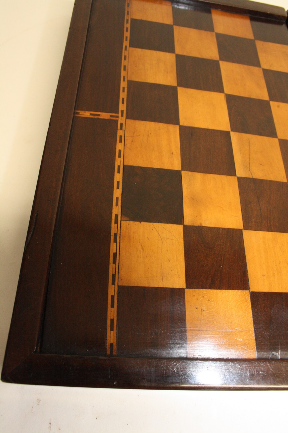 19th century folding chess board in Rosewood View XIII