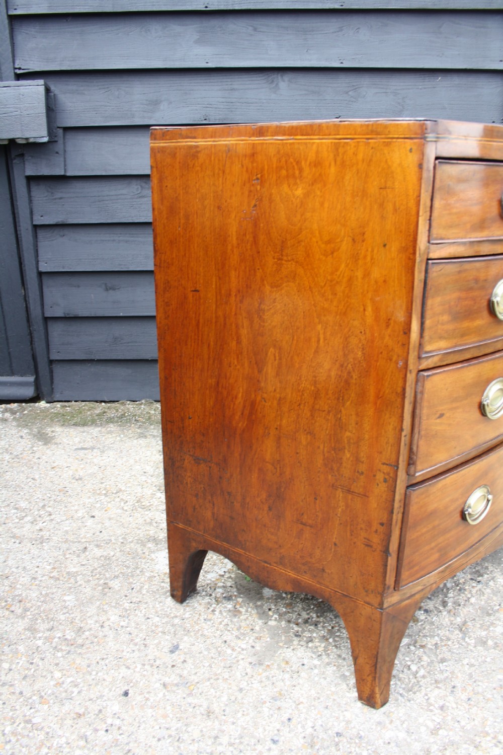 Regency bow front chest of drawers View V