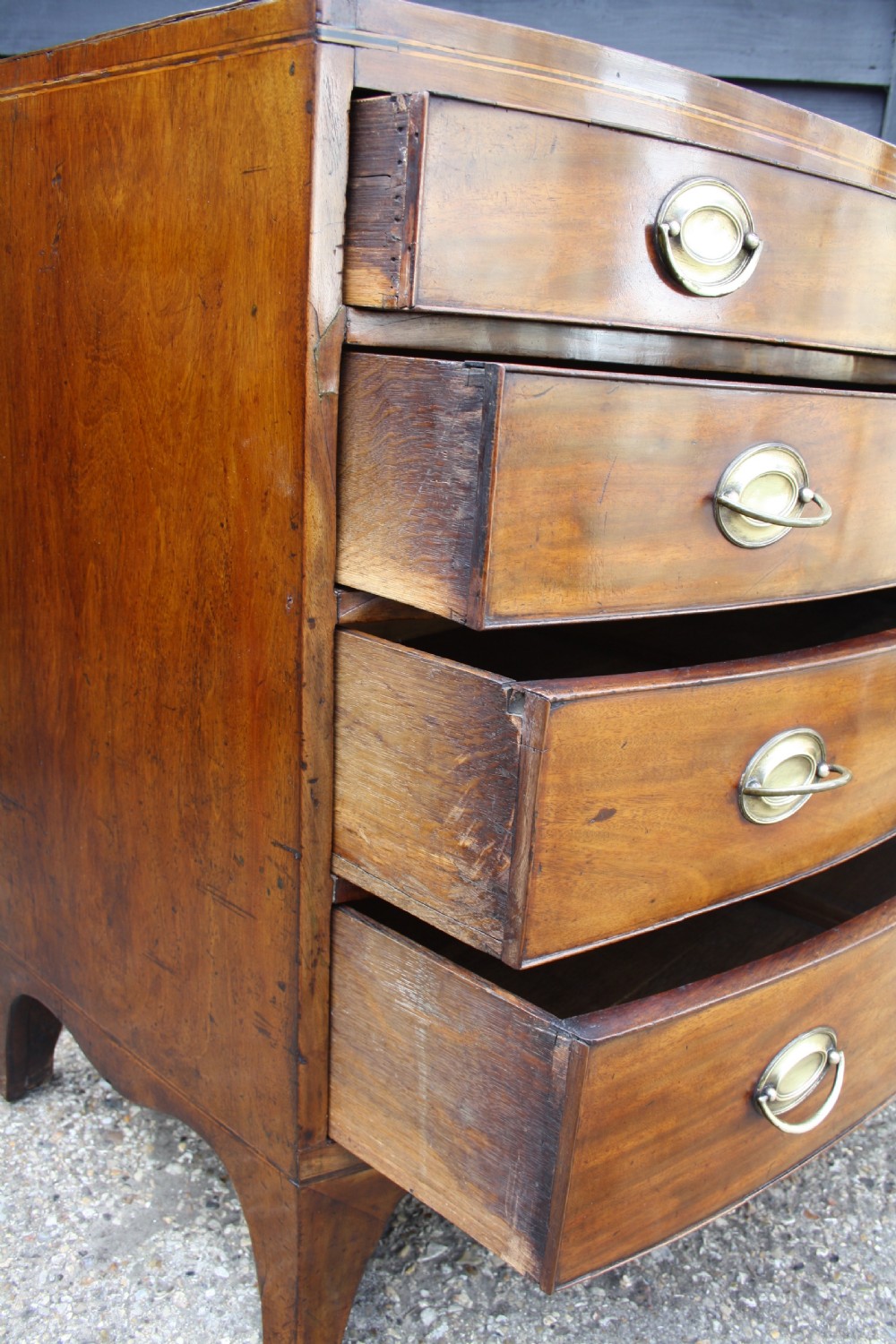 Regency bow front chest of drawers View VII