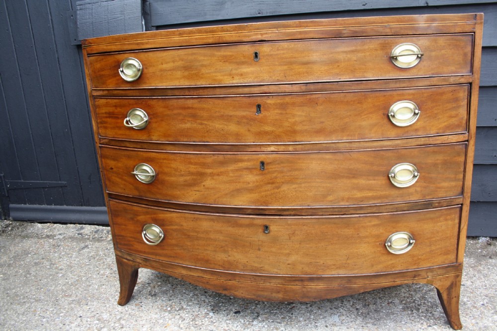 Regency bow front chest of drawers View VIII