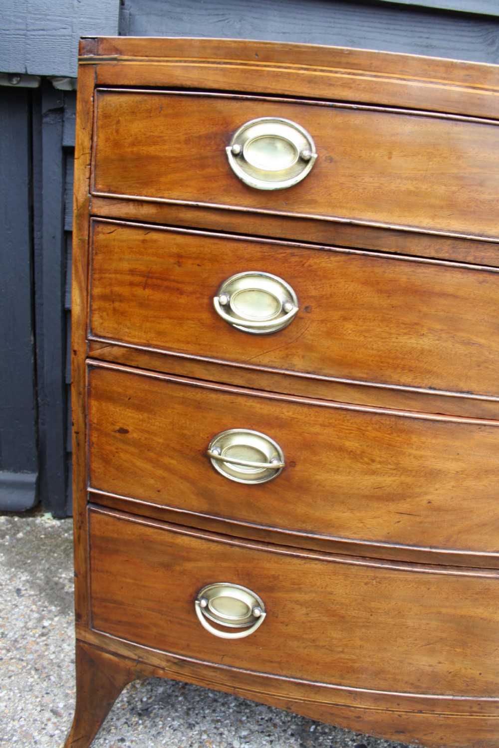 Regency bow front chest of drawers View IX