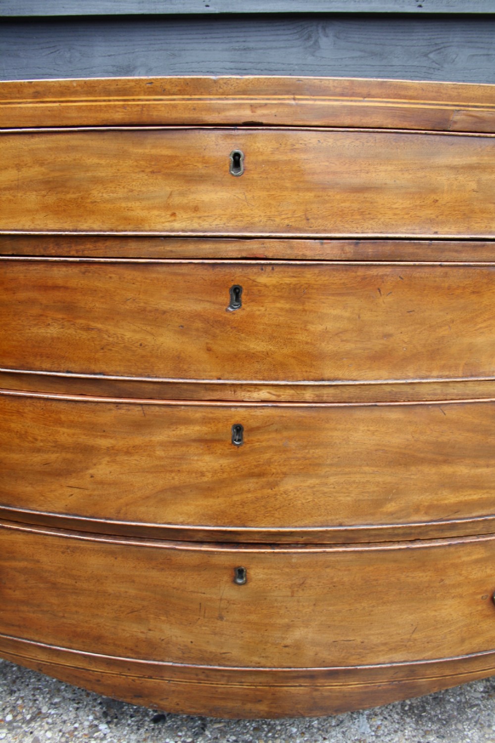 Regency bow front chest of drawers View X