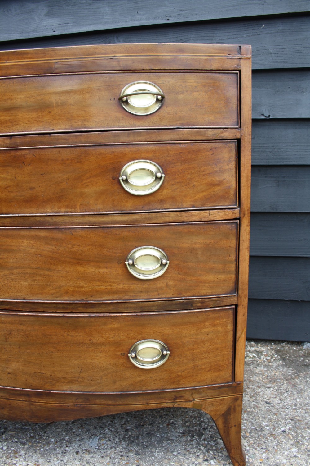 Regency bow front chest of drawers View XI