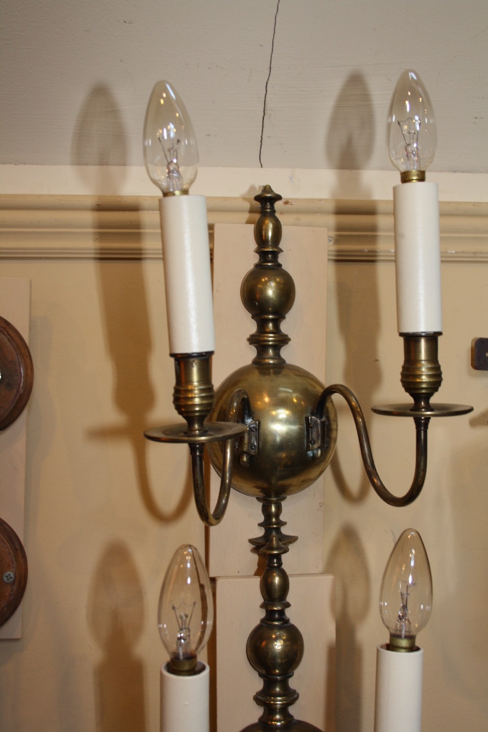 Late 19th century Pair of Dutch wall lights View II