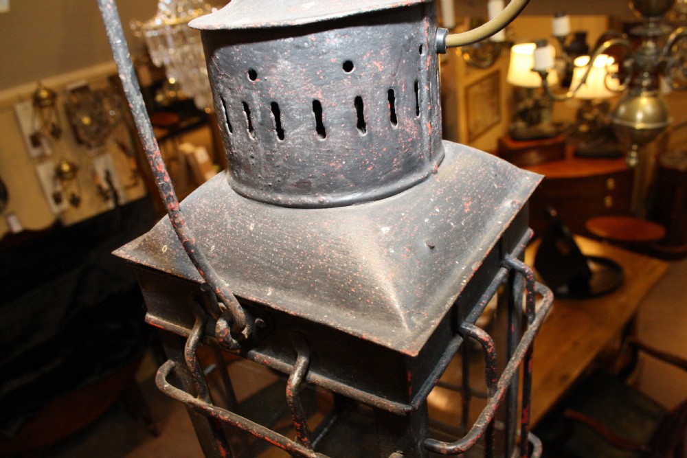 Late 19th-century lantern converted to electric  View IV