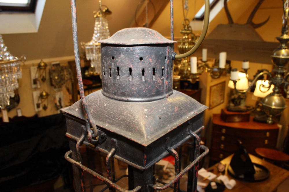 Late 19th-century lantern converted to electric  View V