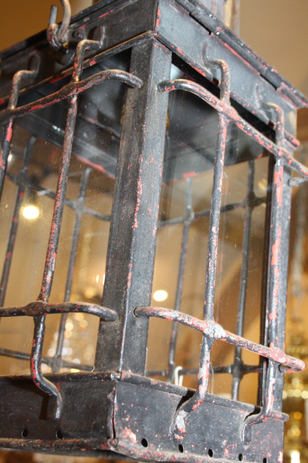 Late 19th-century lantern converted to electric  View VI
