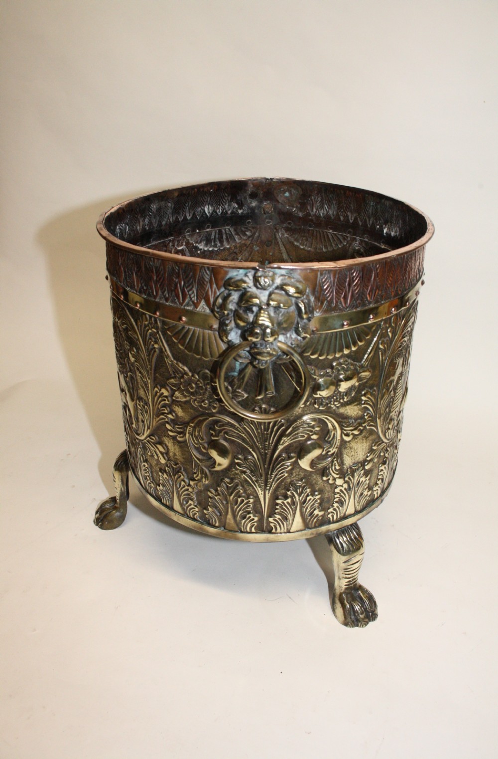 Brass and Copper log bin View II