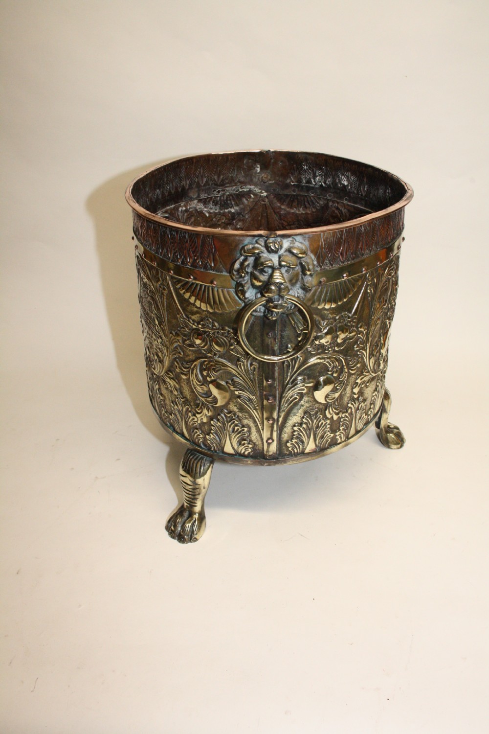 Brass and Copper log bin View III