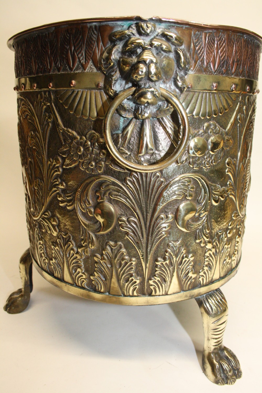 Brass and Copper log bin View X