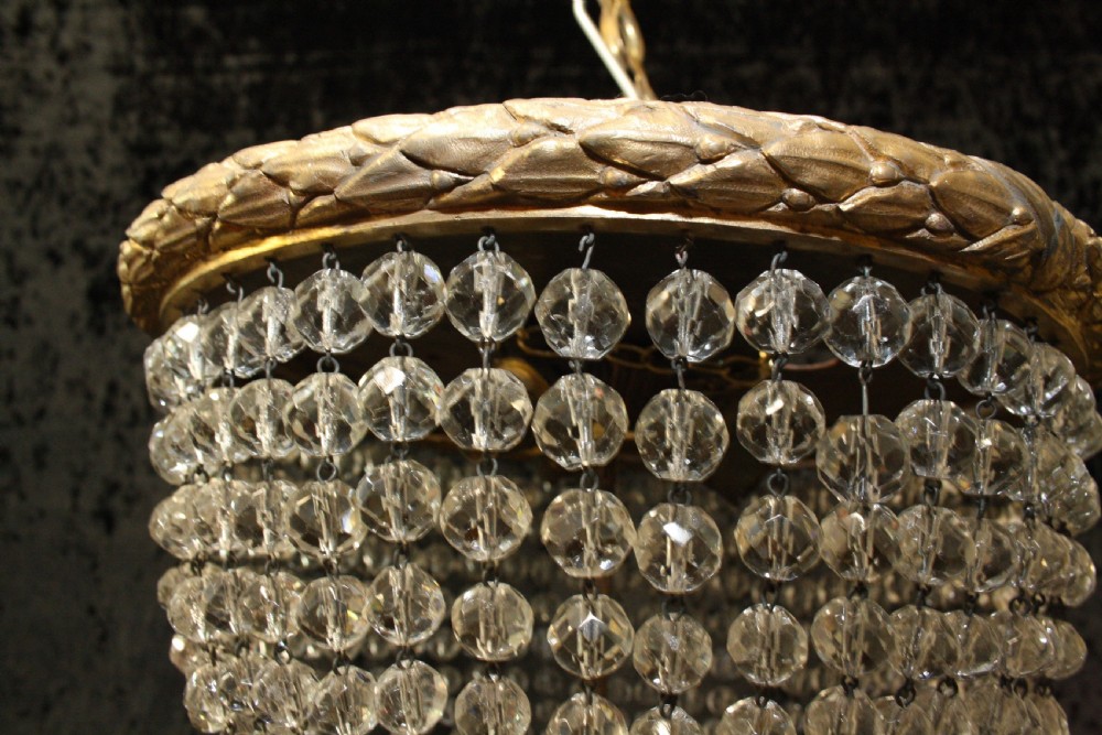 Early 20th century shallow chandelier View III
