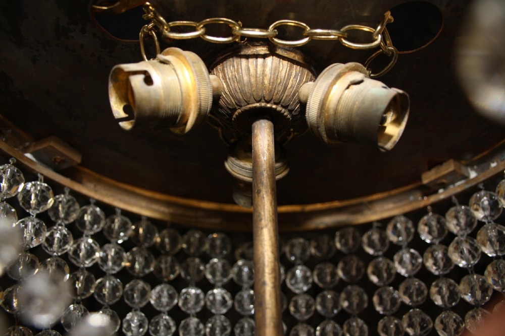 Early 20th century shallow chandelier View IV
