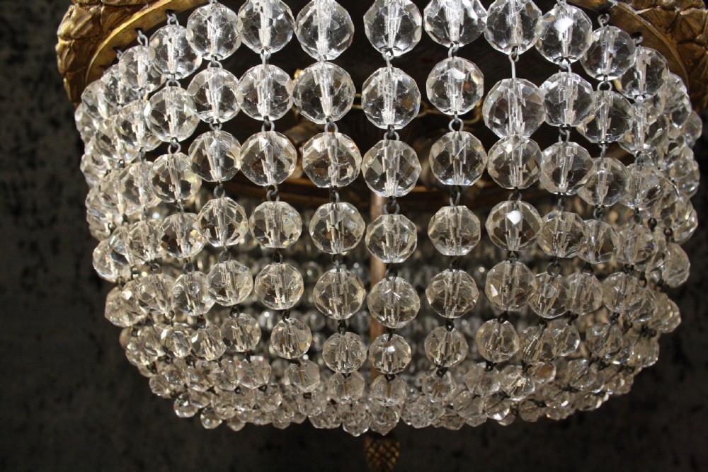 Early 20th century shallow chandelier View V