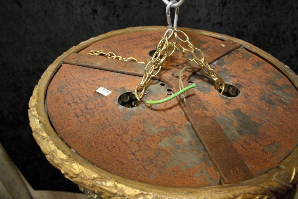 Early 20th century shallow chandelier View VI