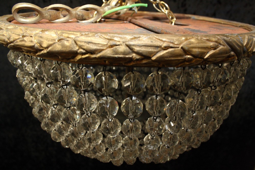 Early 20th century shallow chandelier View VII