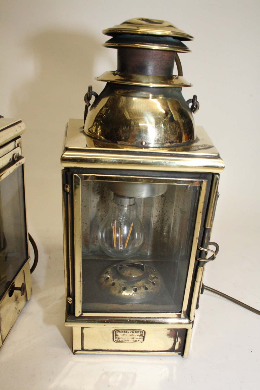 C1890 Pair of super quality ship lanterns View II